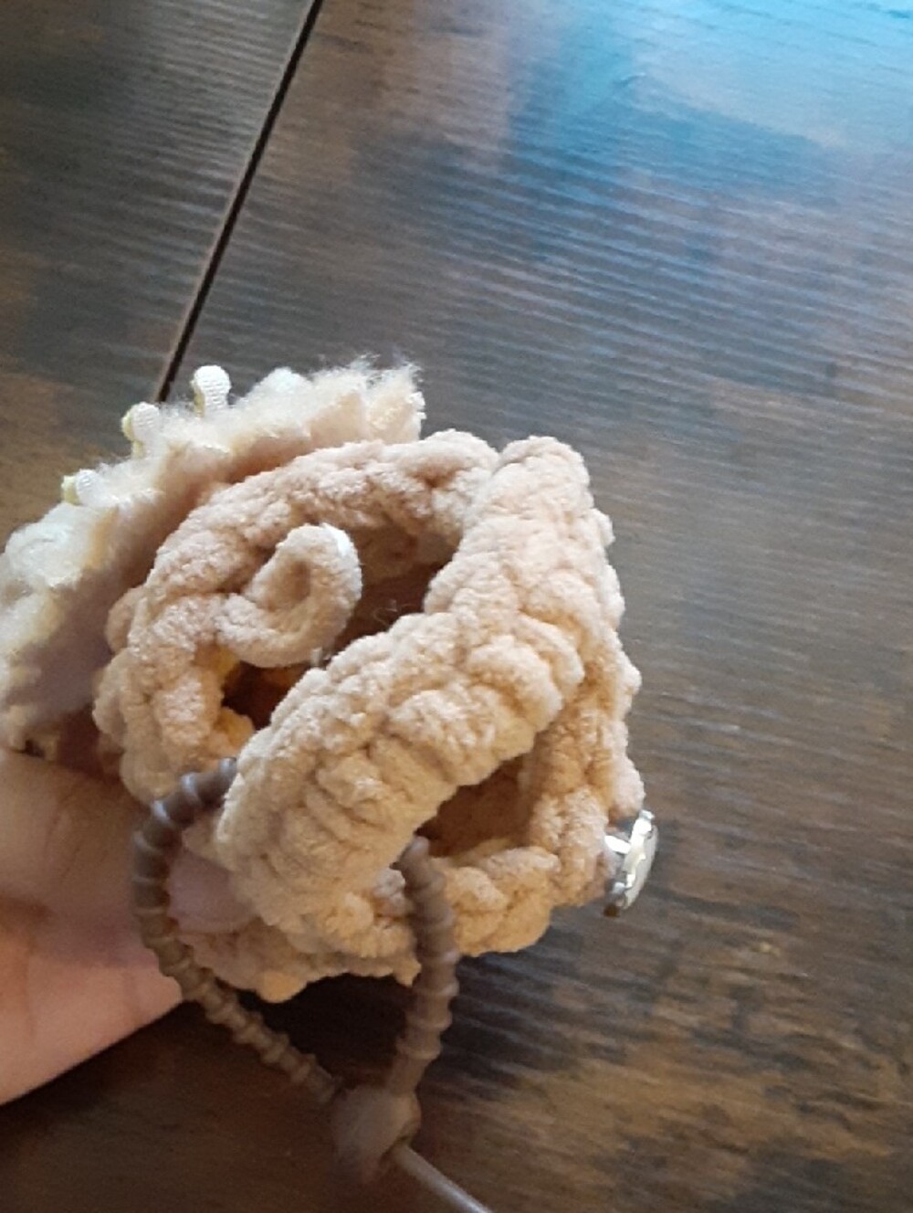 Crochet Beige And Brown Lion Bag Charm - Picture 3 of 6